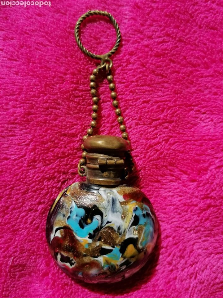 Antig&uuml;edades: PERFUMERO VICTORIANO MURANO CHATELAINE. Victorian Perfume Bottle Murano Chatelaine - Foto 5