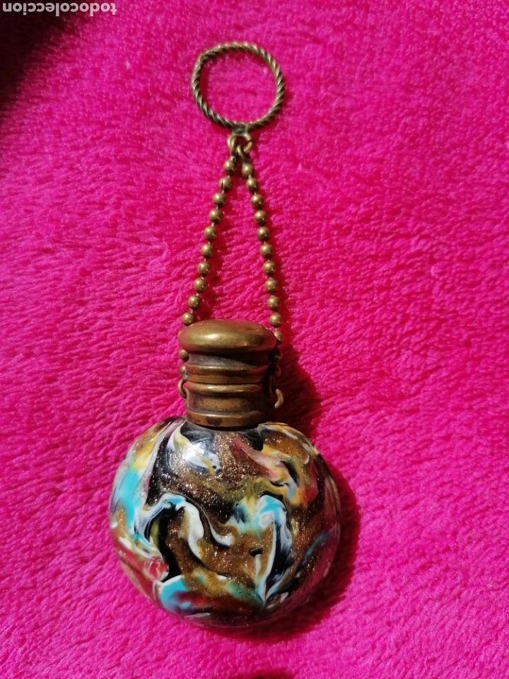 Antig&uuml;edades: PERFUMERO VICTORIANO MURANO CHATELAINE. Victorian Perfume Bottle Murano Chatelaine - Foto 1