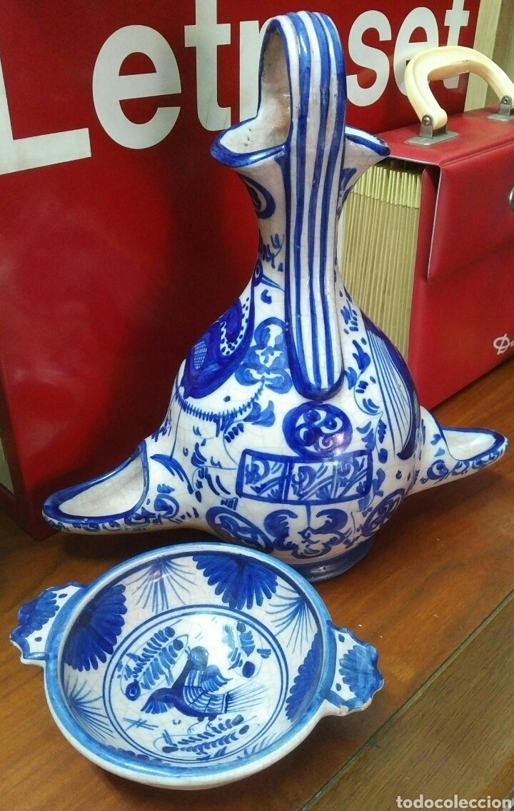 Antig&uuml;edades: Cer&aacute;mica azul de Manises - Foto 1
