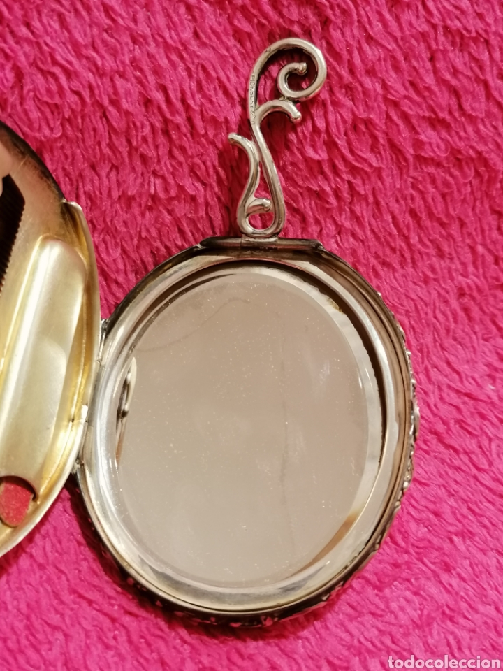 Antig&uuml;edades: PLATA. ESPEJO DE PLATA CON PEINE Y LIMA - Foto 9