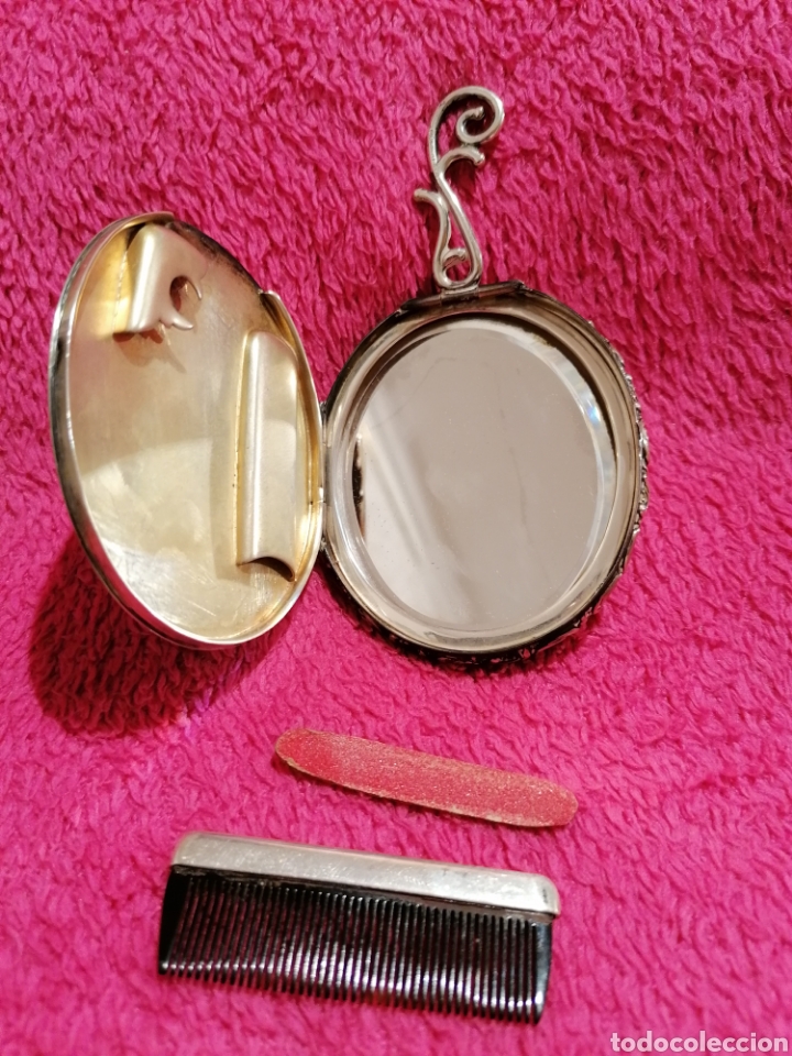 Antig&uuml;edades: PLATA. ESPEJO DE PLATA CON PEINE Y LIMA - Foto 11