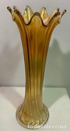 Antig&uuml;edades: Carnival Glass, florero. - Foto 2