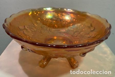 Antig&uuml;edades: Carnival glass, frutero. - Foto 2