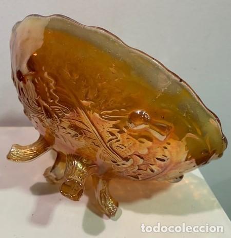 Antig&uuml;edades: Carnival glass, frutero. - Foto 3
