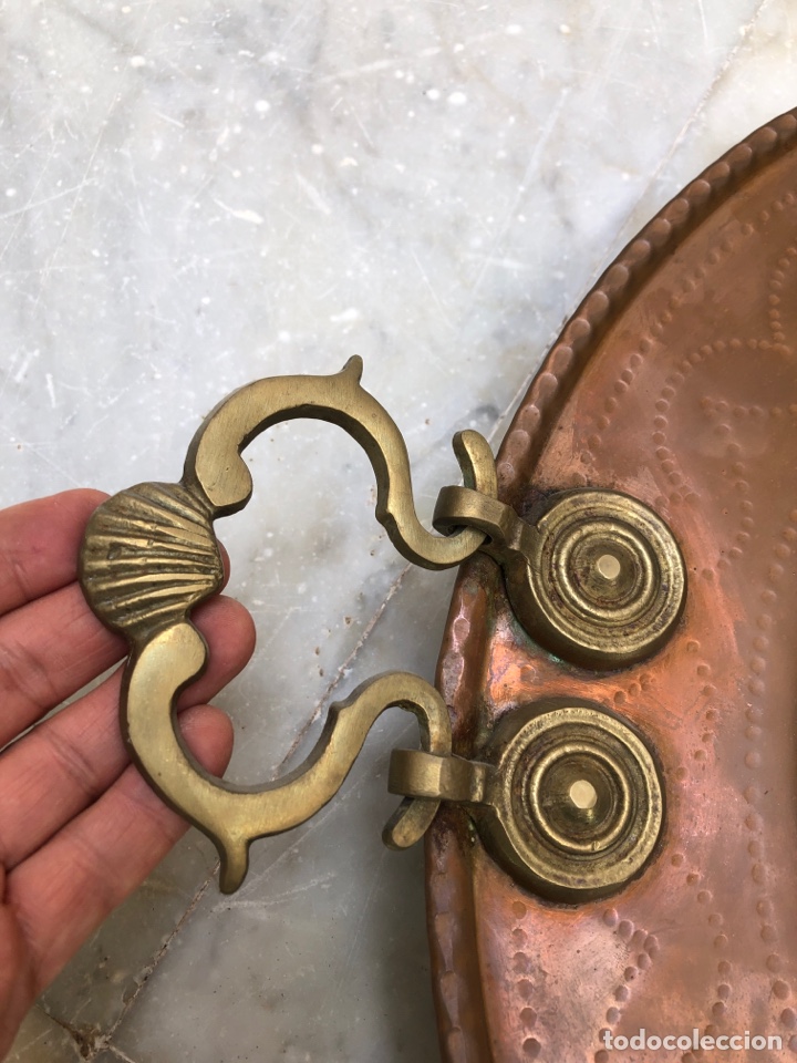 Antig&uuml;edades: Brasero de cobre 50 cm - Foto 6