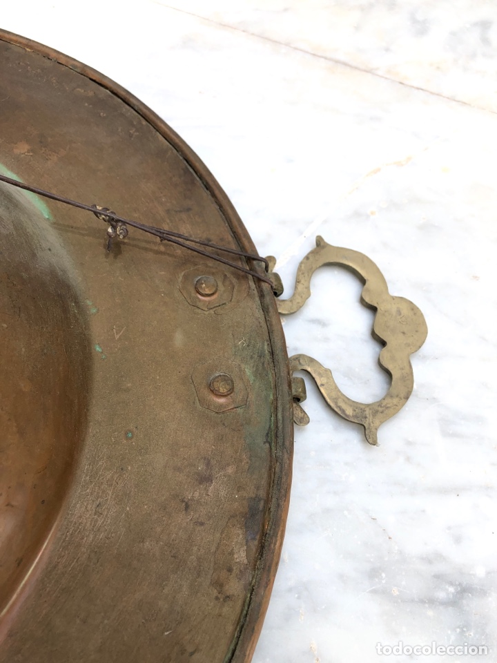 Antig&uuml;edades: Brasero de cobre 50 cm - Foto 11
