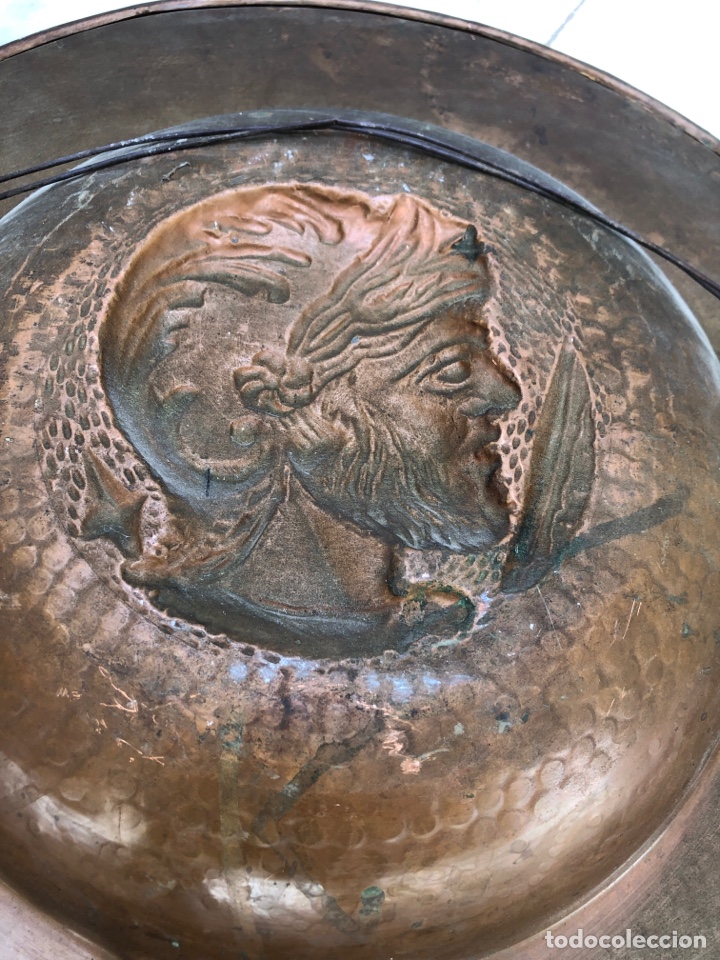 Antig&uuml;edades: Brasero de cobre 50 cm - Foto 12