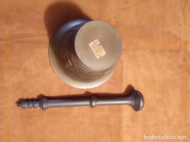 Antig&uuml;edades: MORTERO DE BRONCE CON GRABADOS DE MALLORCA - Foto 6