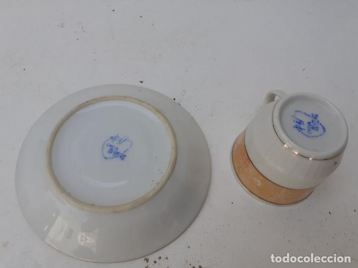 Antig&uuml;edades: taza y plato peque&ntilde;o - Foto 2