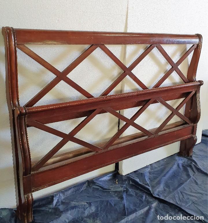 Antig&uuml;edades: CAMA ESTILO INGLES DE 144 CM - Foto 2