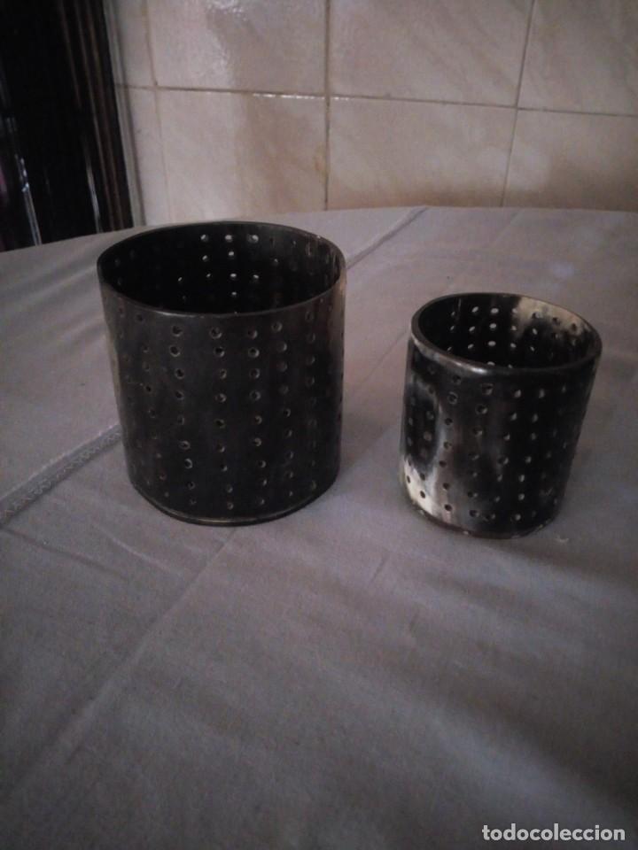 Antig&uuml;edades: Originales porta velas de pit&oacute;n de toro - Foto 1