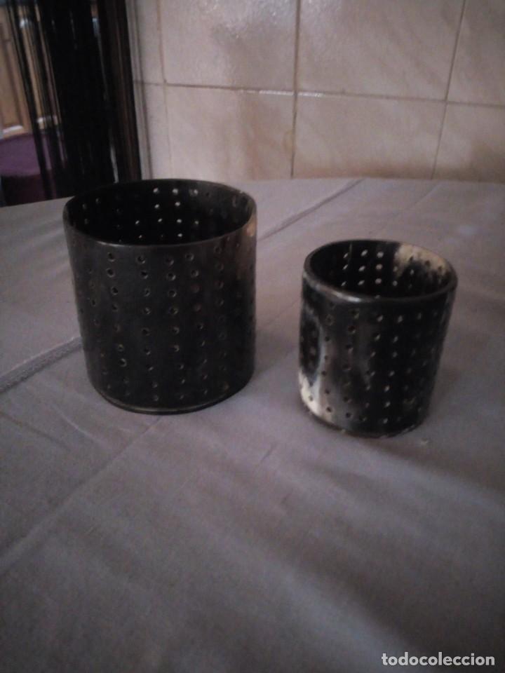 Antig&uuml;edades: Originales porta velas de pit&oacute;n de toro - Foto 2