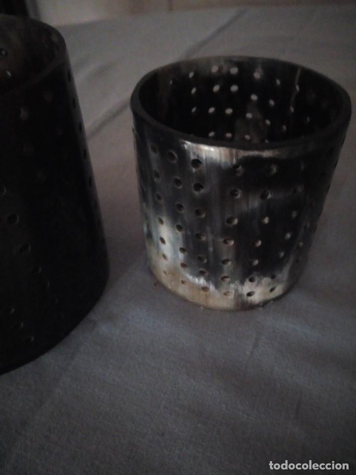 Antig&uuml;edades: Originales porta velas de pit&oacute;n de toro - Foto 6