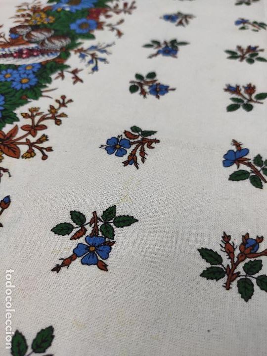Antig&uuml;edades: Indiana, pa&ntilde;uelo de algod&oacute;n estampado en azul - Foto 6