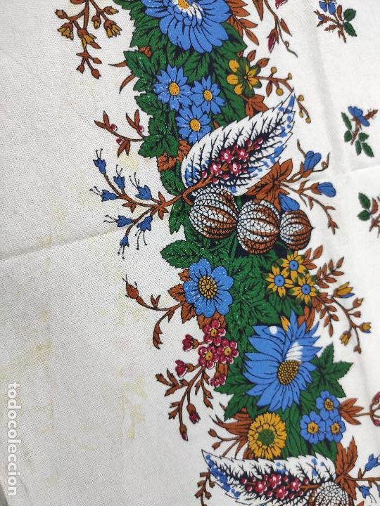 Antig&uuml;edades: Indiana, pa&ntilde;uelo de algod&oacute;n estampado en azul - Foto 8