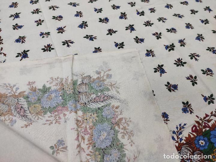 Antig&uuml;edades: Indiana, pa&ntilde;uelo de algod&oacute;n estampado en azul - Foto 9