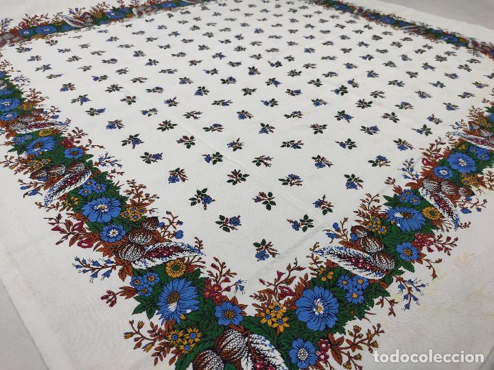Antig&uuml;edades: Indiana, pa&ntilde;uelo de algod&oacute;n estampado en azul - Foto 10