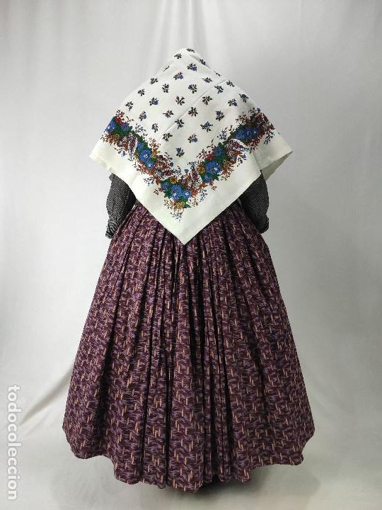 Antig&uuml;edades: Indiana, pa&ntilde;uelo de algod&oacute;n estampado en azul - Foto 11