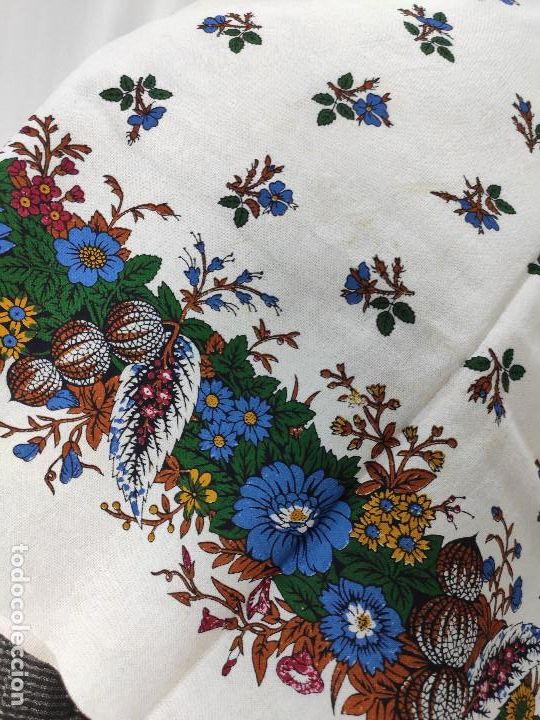 Antig&uuml;edades: Indiana, pa&ntilde;uelo de algod&oacute;n estampado en azul - Foto 13