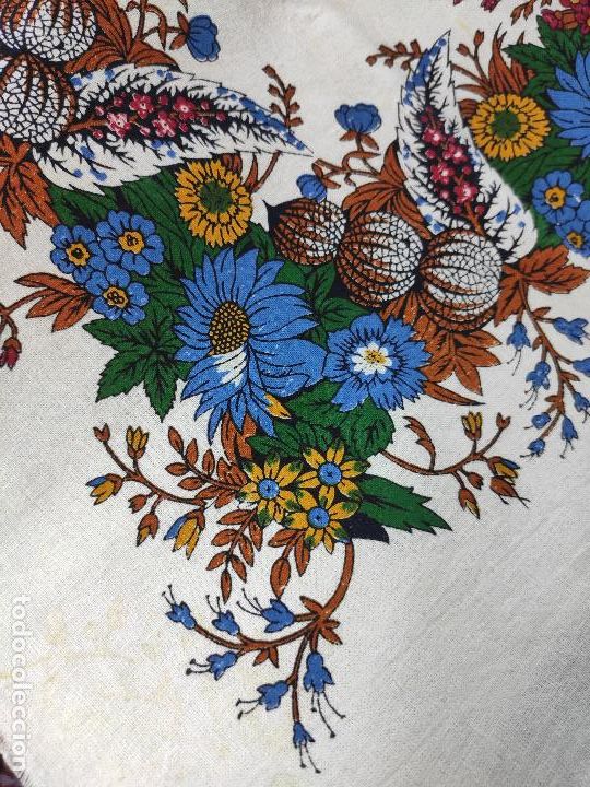 Antig&uuml;edades: Indiana, pa&ntilde;uelo de algod&oacute;n estampado en azul - Foto 14