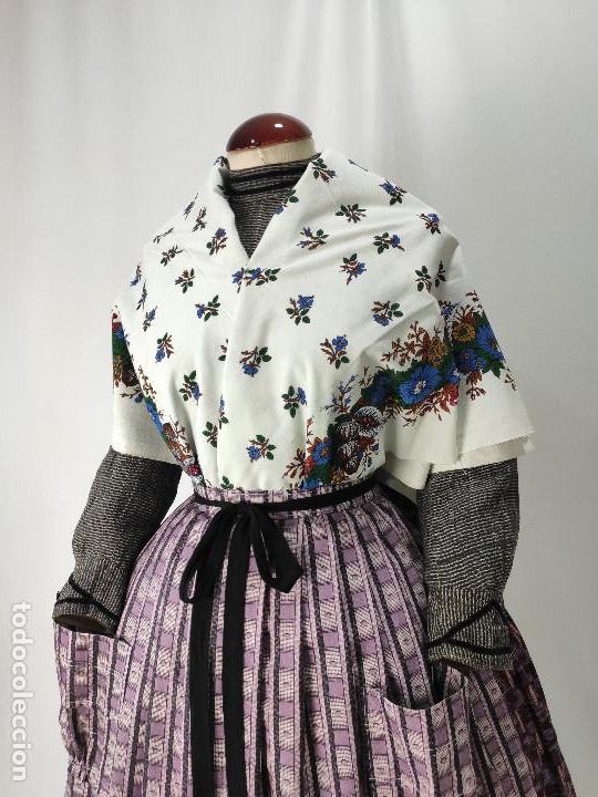 Antig&uuml;edades: Indiana, pa&ntilde;uelo de algod&oacute;n estampado en azul - Foto 16