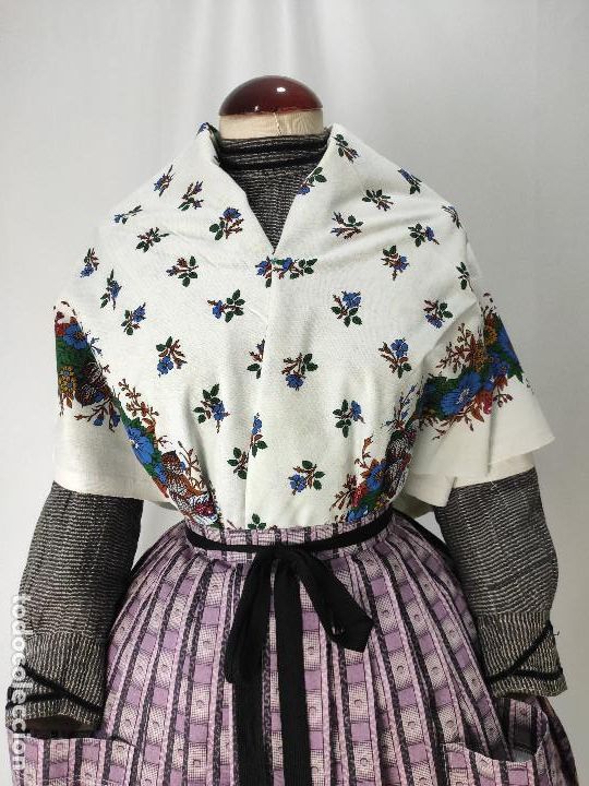 Antig&uuml;edades: Indiana, pa&ntilde;uelo de algod&oacute;n estampado en azul - Foto 17