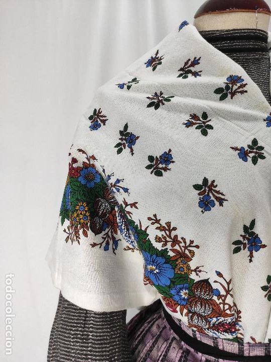Antig&uuml;edades: Indiana, pa&ntilde;uelo de algod&oacute;n estampado en azul - Foto 18