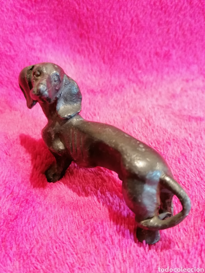 Antig&uuml;edades: 3 PERROS DE PLOMO ANTIGUOS - Foto 5