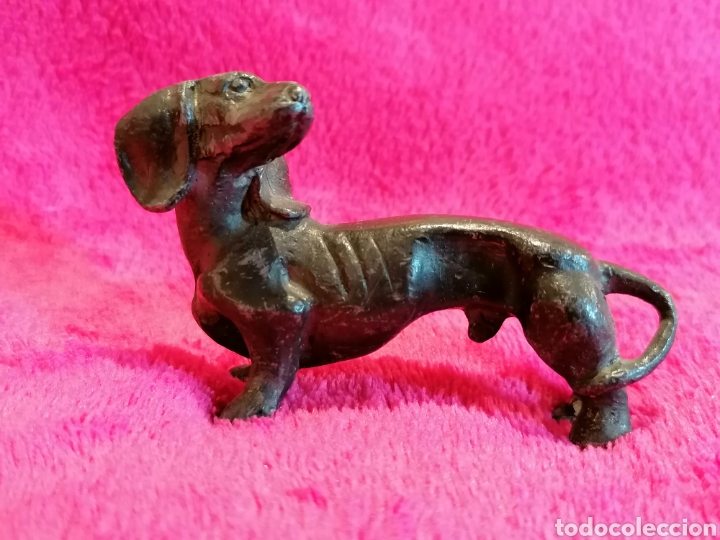Antig&uuml;edades: 3 PERROS DE PLOMO ANTIGUOS - Foto 6
