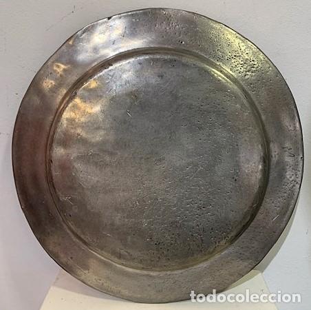 Antig&uuml;edades: PLATO DE ESTA&Ntilde;O CON LA MARCA ETAIN PUR - Foto 2