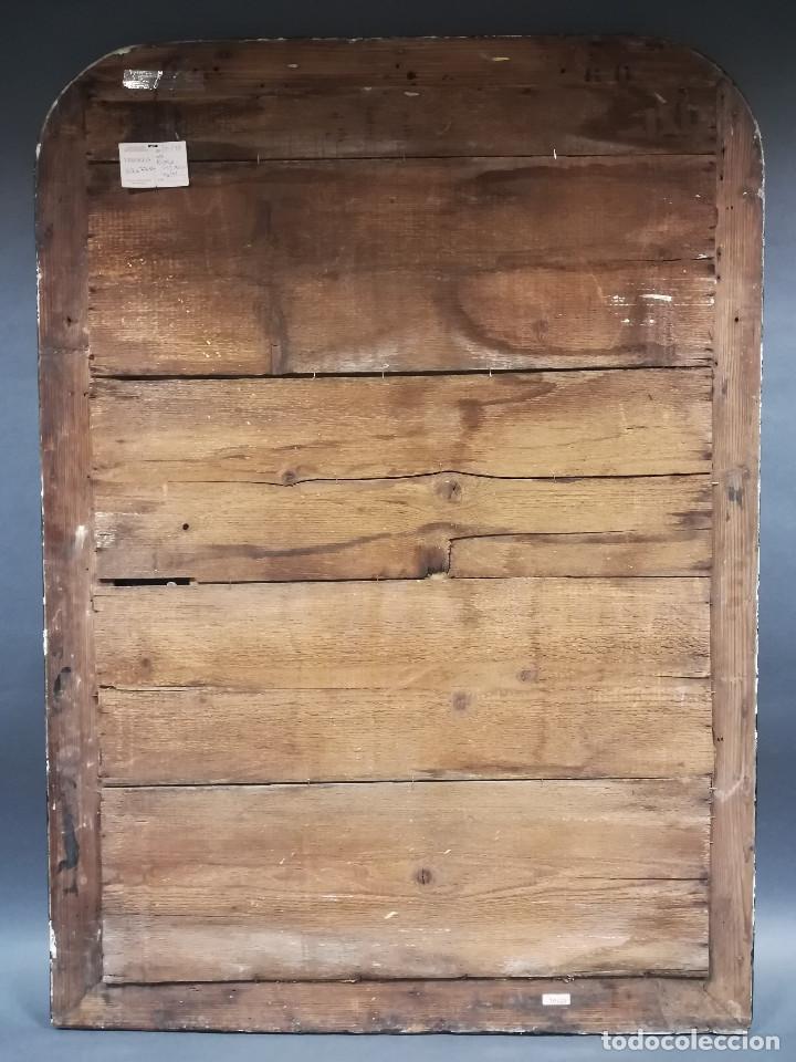 Antig&uuml;edades: ESPEJO RECTANGULAR INGLES NEGRO Y DORADO - Foto 15