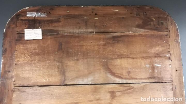 Antig&uuml;edades: ESPEJO RECTANGULAR INGLES NEGRO Y DORADO - Foto 16
