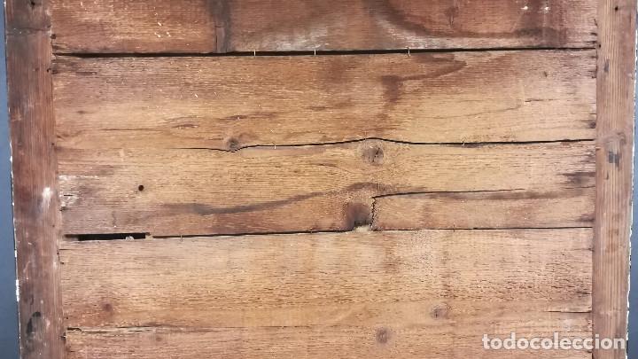 Antig&uuml;edades: ESPEJO RECTANGULAR INGLES NEGRO Y DORADO - Foto 17