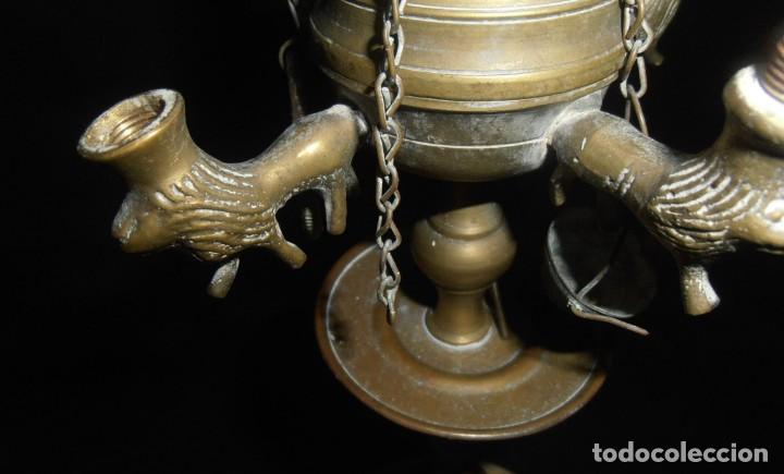 Antig&uuml;edades: QUINQUE DE BRONCE DE COMBUSTION A ACEITE - Foto 2