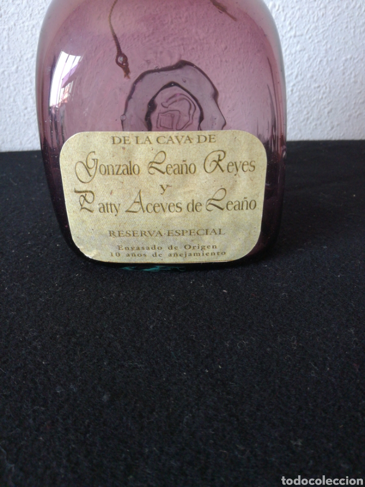 bonita botella licor vacia Comprar Objetos Cristal y