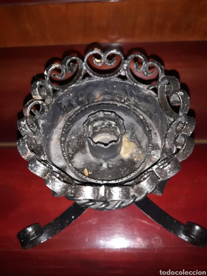Antig&uuml;edades: Candelero de Hierro - Foto 4