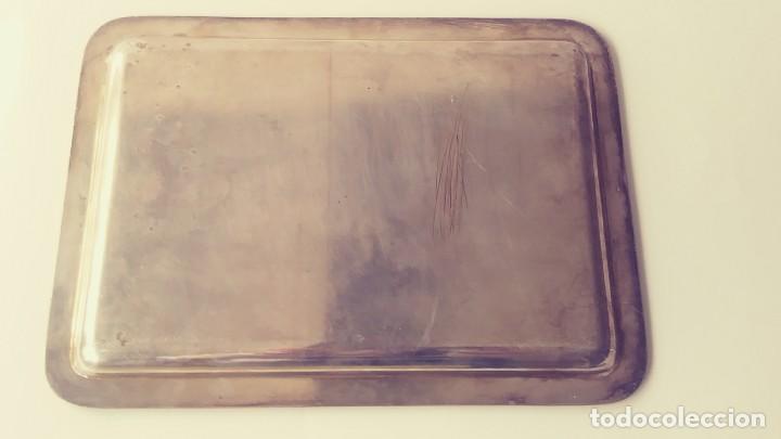 Antig&uuml;edades: bandeja de alpaca 23cm x 17cm - Foto 3