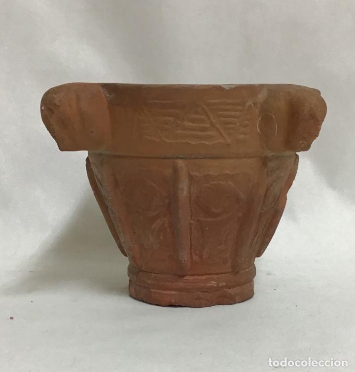 Antig&uuml;edades: MORTERO DE TERRACOTA, PRICIPIO S. XX