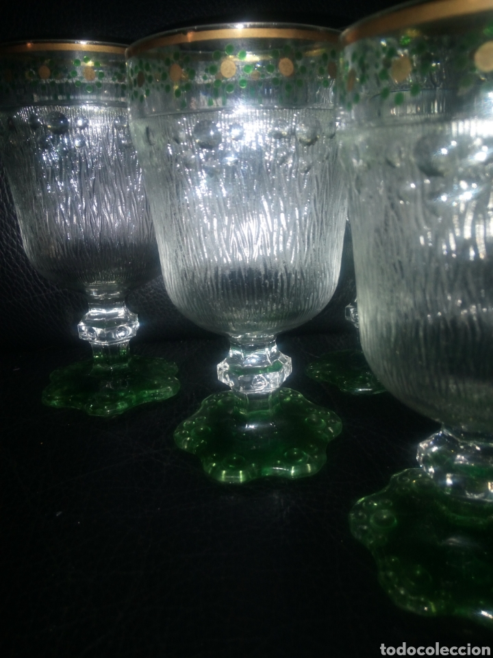 Antiquit&eacute;s: ANTIGUAS COPAS CRISTAL PRENSADO