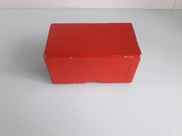 antigua caja de cartón - forrada en color rojo - Compra venta todocoleccion