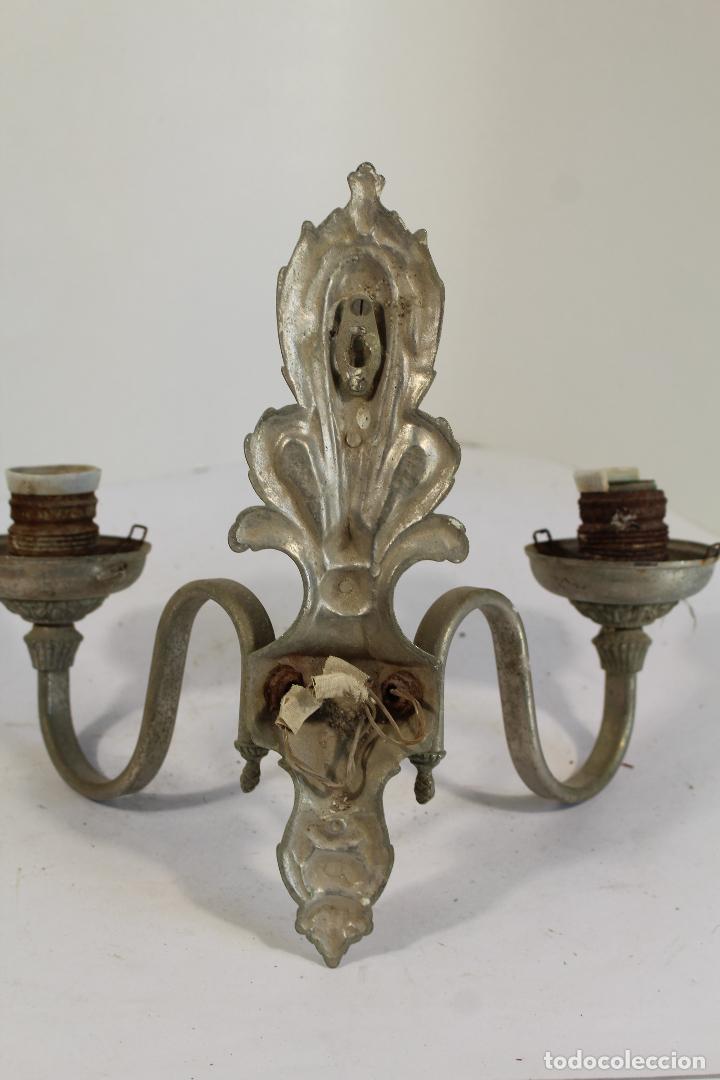 Antig&uuml;edades: aplique en metal plateado - Foto 2