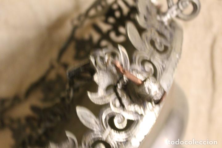 Antig&uuml;edades: lampara de iglesia plateada - Foto 3