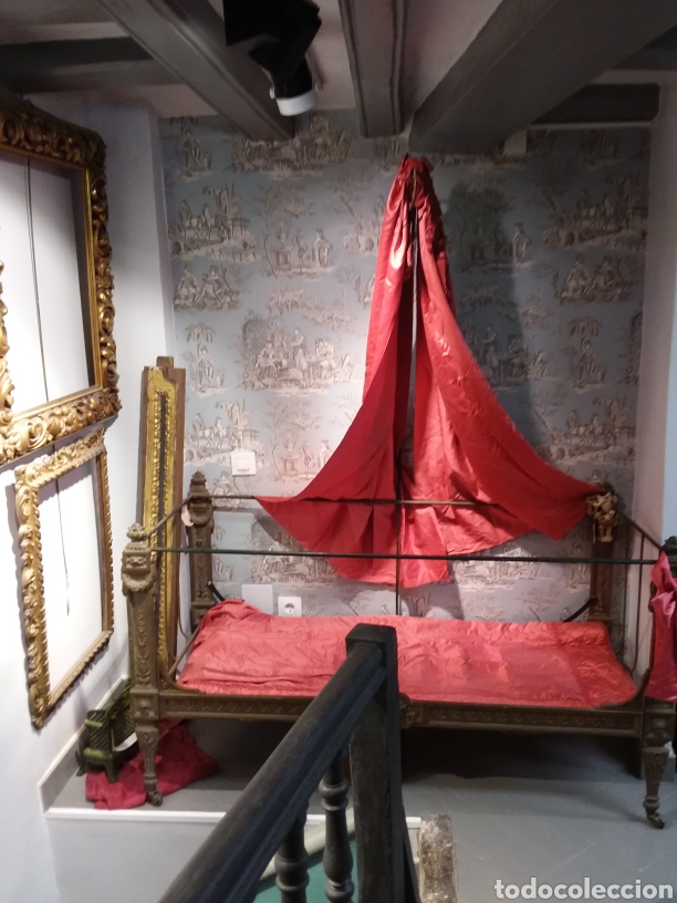 Antig&uuml;edades: Cama francesa de beb&eacute; de bronce - Foto 1