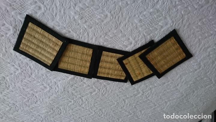 Oggetti Antichi: Antiguos posavasos de fibra, made INDONESIA, son seis,