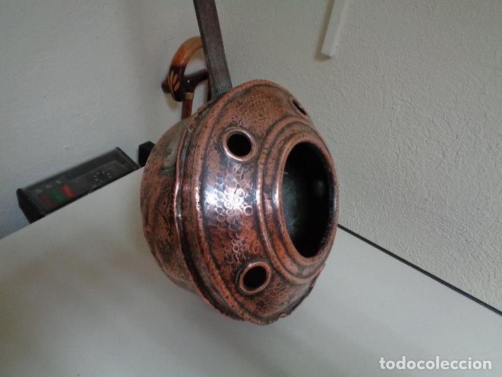 Antig&uuml;edades: calientacamas de cobre - Foto 2