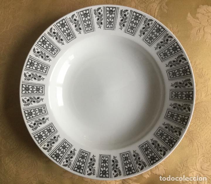 Antig&uuml;edades: 7. PLATOS HONDOS PORCELANA VARGAS SEGOVIA SELLADOS Y NUMERADOS 698