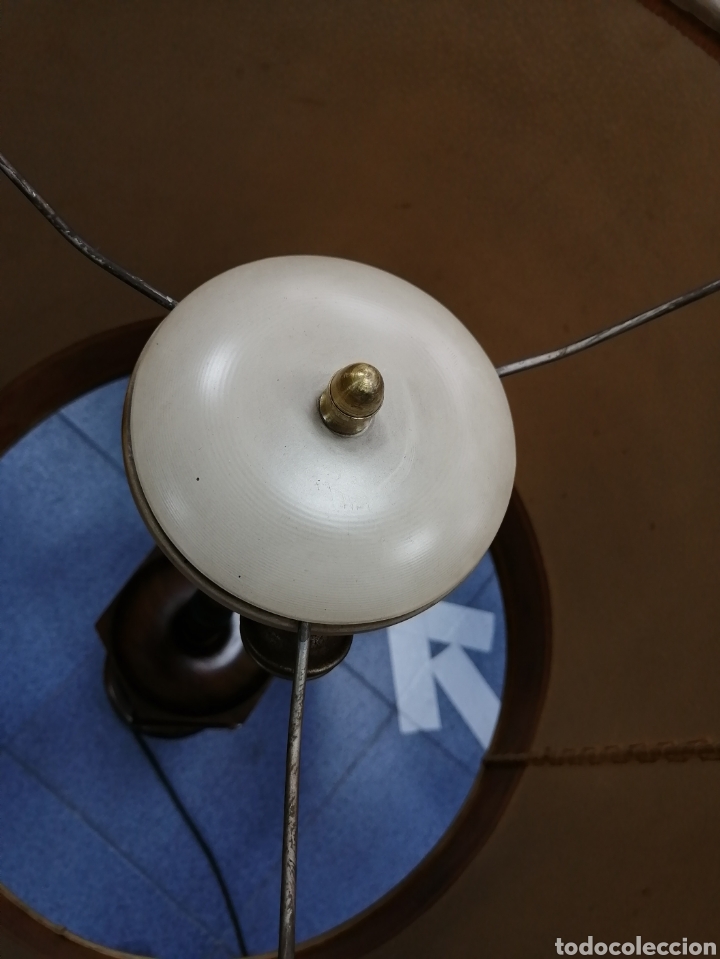 Antig&uuml;edades: L&aacute;mpara madera forma de buz&oacute;n - Foto 3