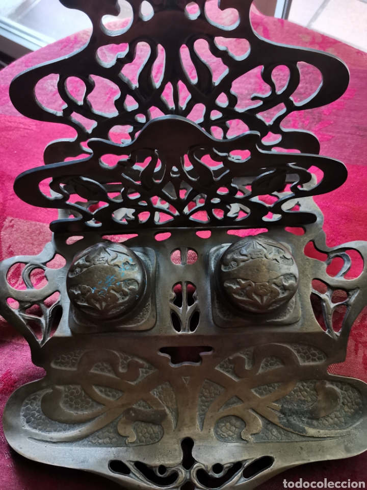 Antig&uuml;edades: ESCRIBANIA bronce modernista - Foto 2