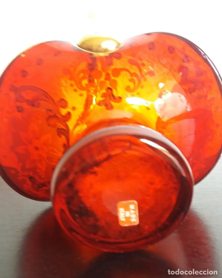 Antig&uuml;edades: CESTA CRISTAL DE MURANO DECORADA EN RELIEVE - Foto 5