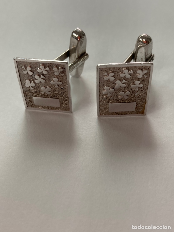 Antig&uuml;edades: Gemelos de plata rodiado/G14 - Foto 1